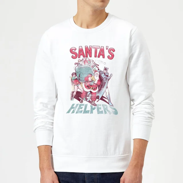 DC Santa's Helpers Christmas Sweater - White
