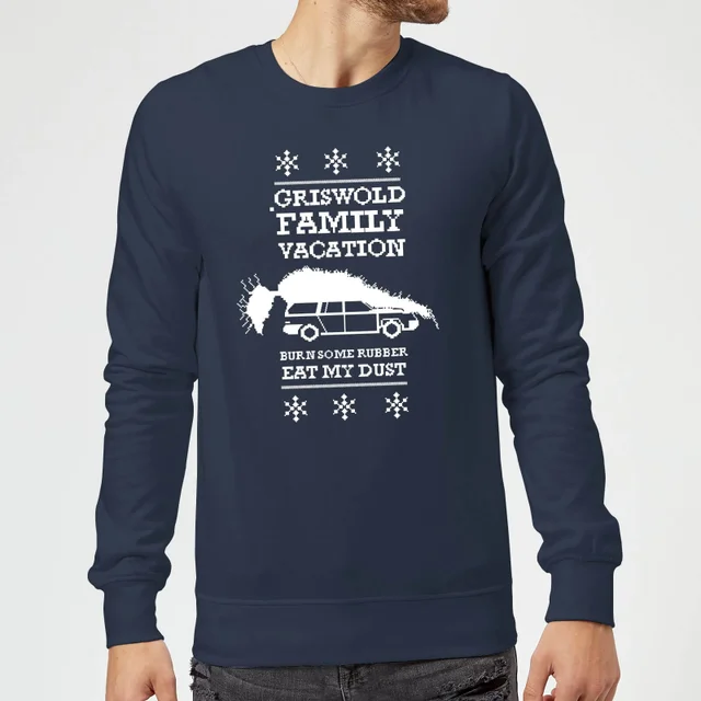 National Lampoon Griswold Vacation Ugly Knit Christmas Sweater - Navy
