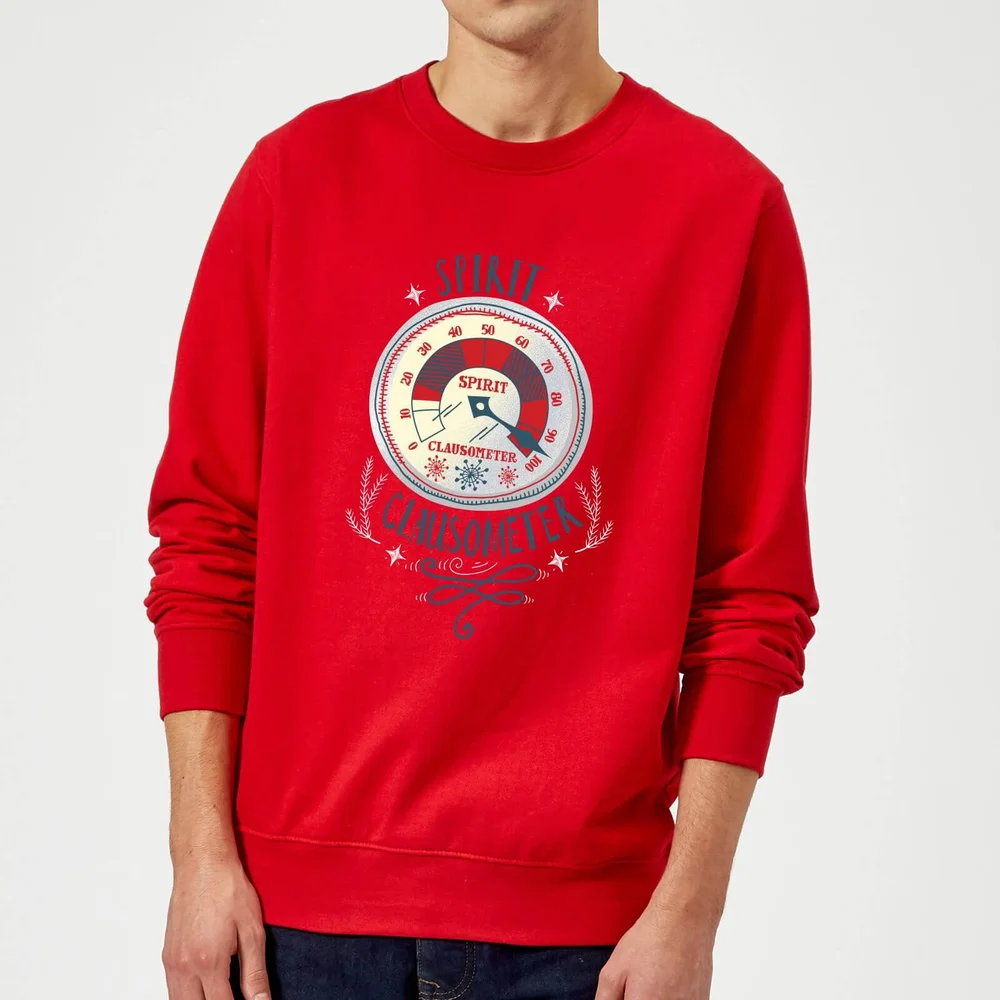 Elf Clausometer Christmas Sweater - Red - S Image 1