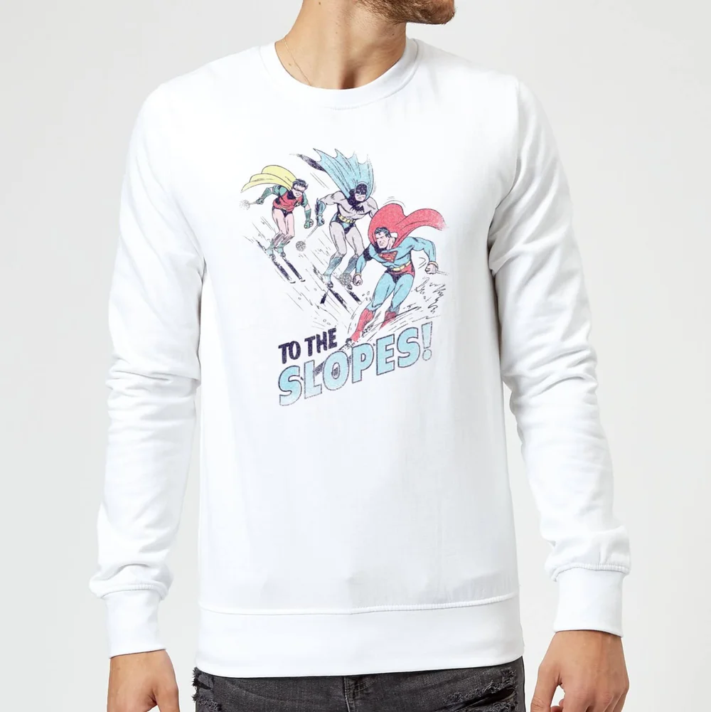 DC To The Slopes! Christmas Sweater - White - S Image 1