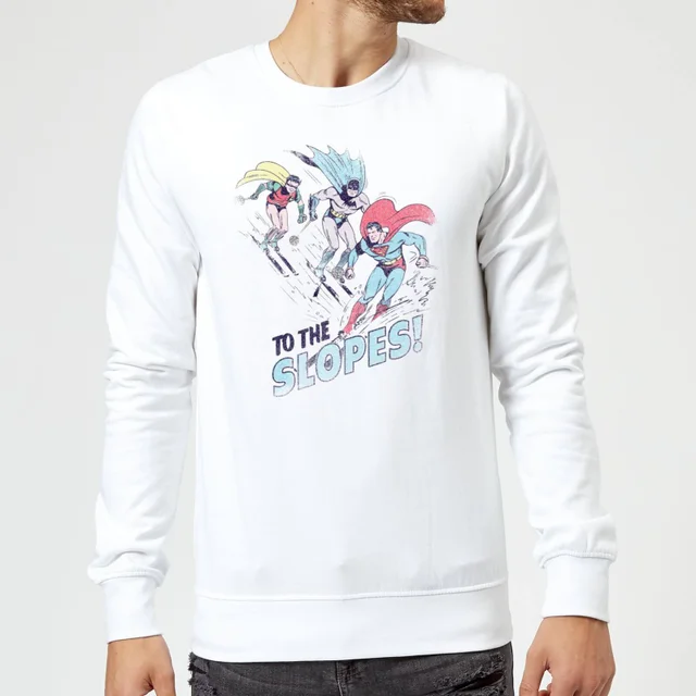 DC To The Slopes! Christmas Sweater - White