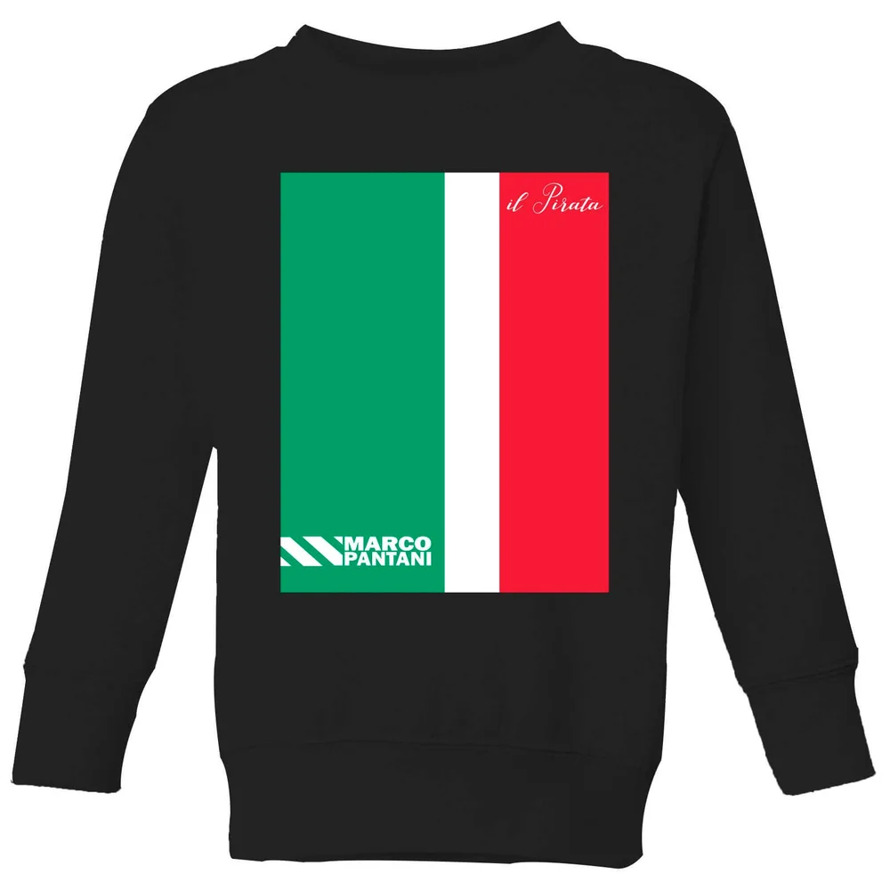 Summit Finish Pantani Il Pirata Kids' Sweatshirt - Black - 3-4 Years - Black Image 1