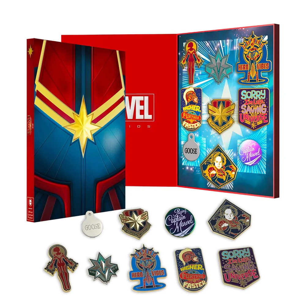 Captain Marvel Zavvi Exclusive Limited Pin Set Image 1