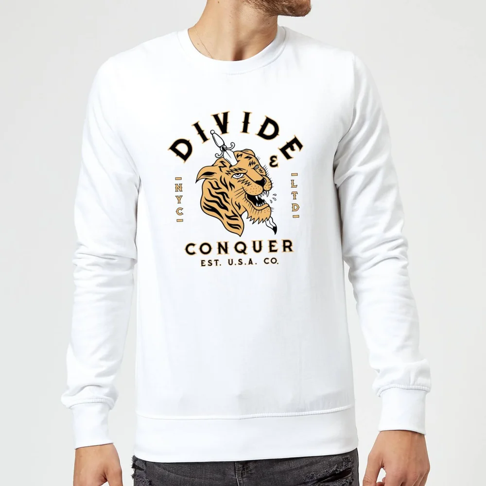 Tiger Tattoo Sweatshirt - White - M Image 1