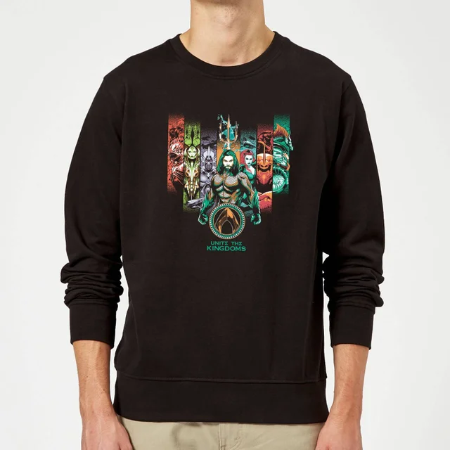Aquaman Unite The Kingdoms Sweatshirt - Black