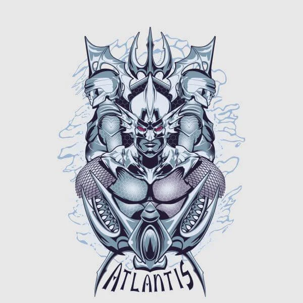 Aquaman Atlantis Seven Kingdoms Women's T-Shirt - Grey