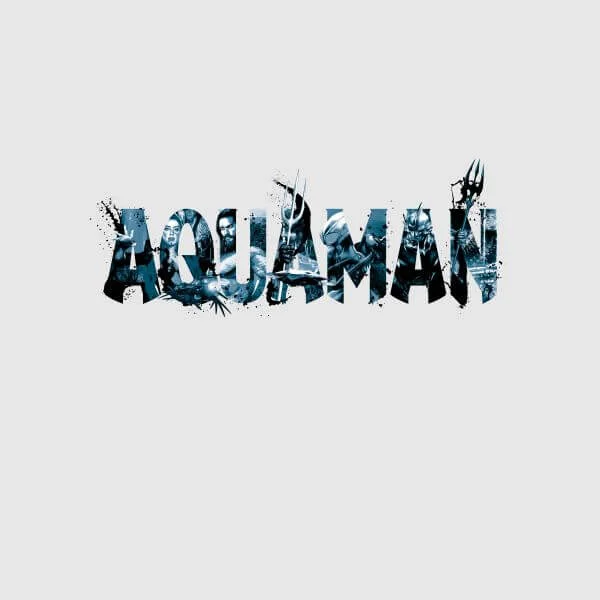 Aquaman Chest Logo Women's T-Shirt - Grey