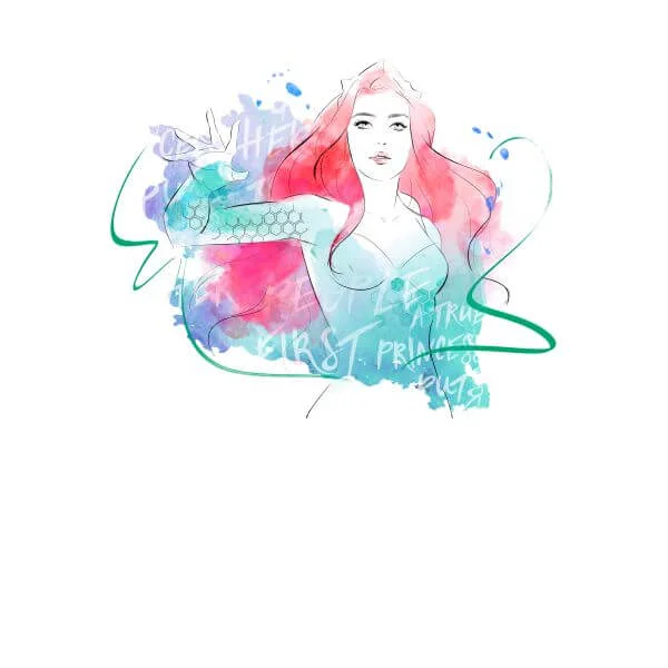 Aquaman Mera First Princess Women's T-Shirt - White