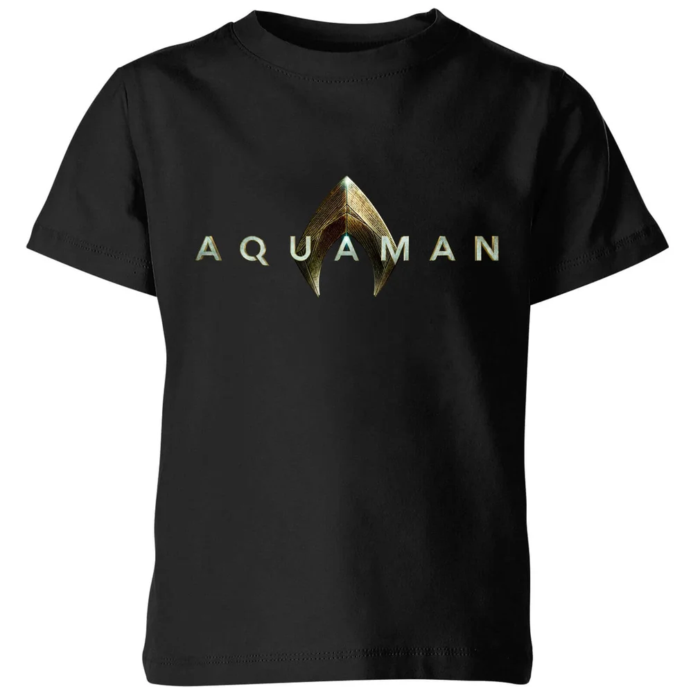 Aquaman Title Kids' T-Shirt - Black - 3-4 Years Image 1