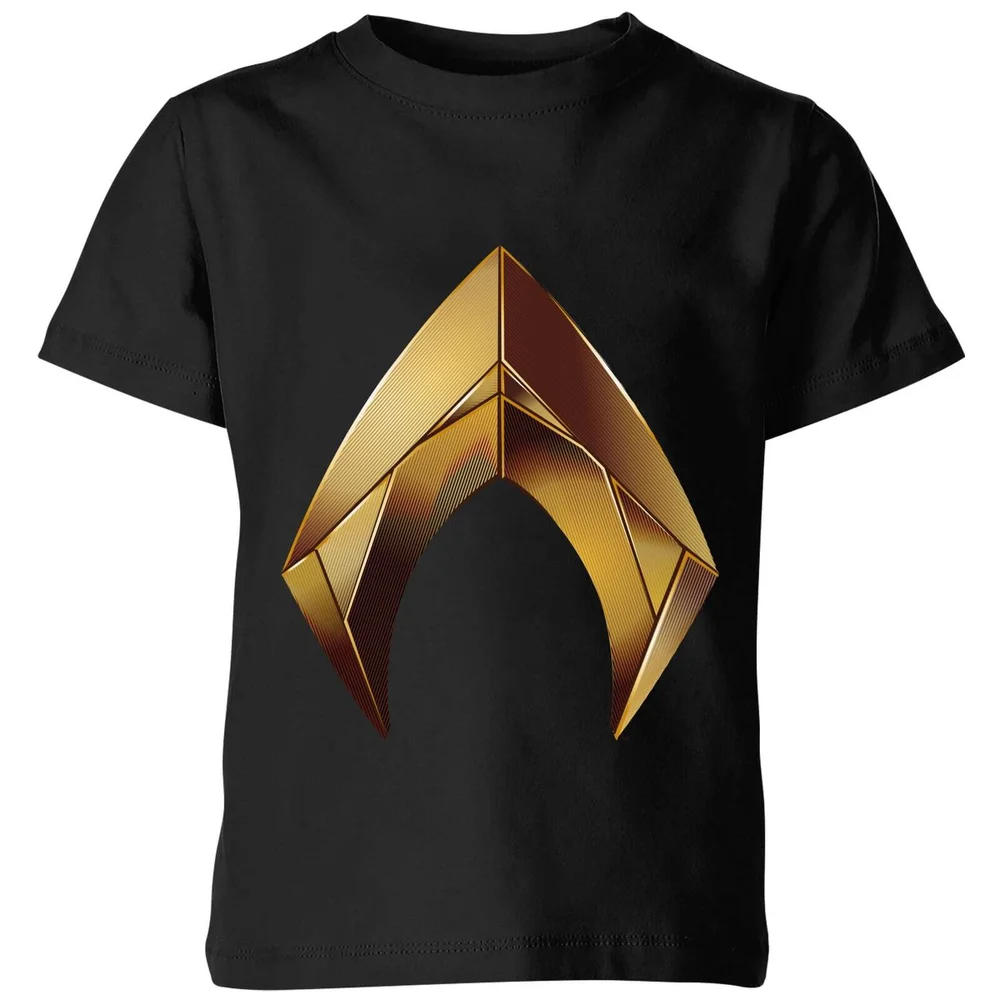 Aquaman Symbol Kids' T-Shirt - Black - 3-4 Years Image 1