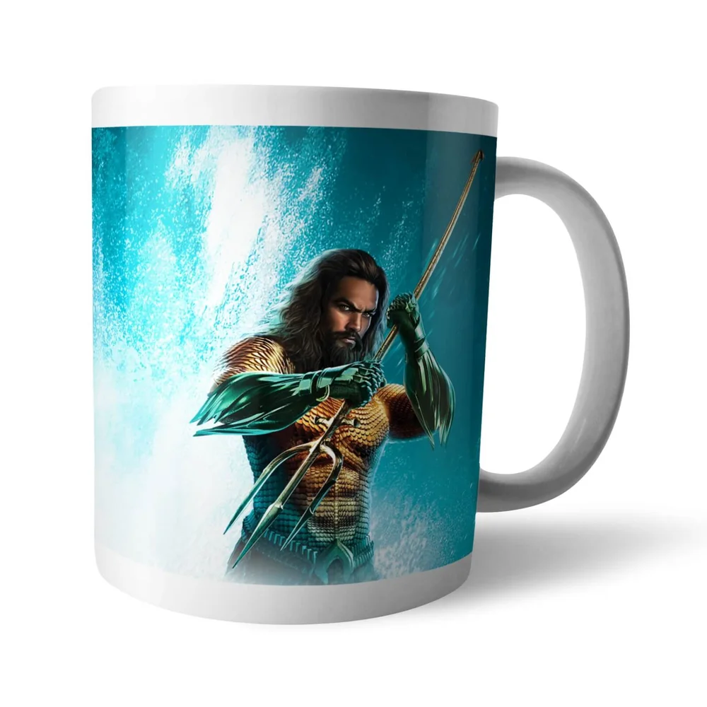 Aquaman Character & Logo Mug Image 1
