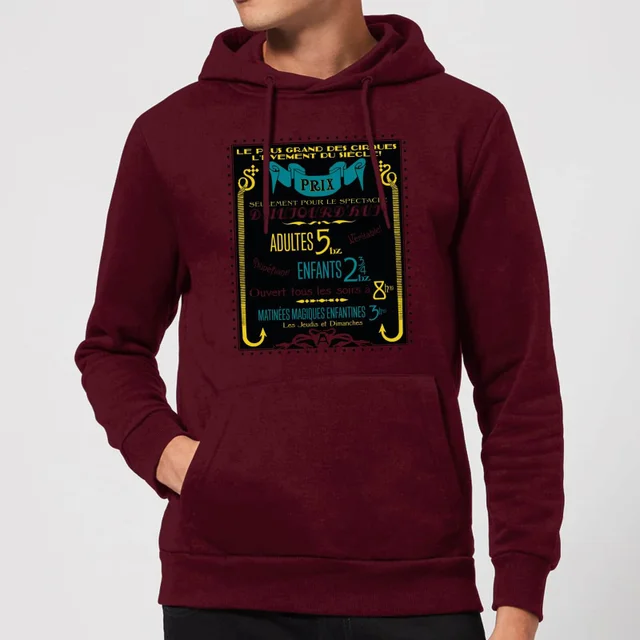Fantastic Beasts Les Plus Grand Des Cirques Hoodie - Burgundy