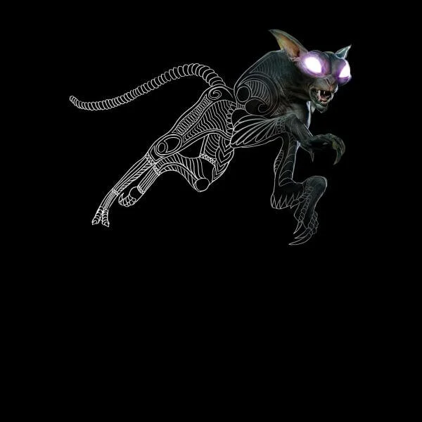 Fantastic Beasts Tribal Matagot Women's T-Shirt - Black