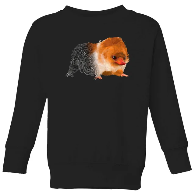 Fantastic Beasts Tribal Baby Niffler Kids' Sweatshirt - Black