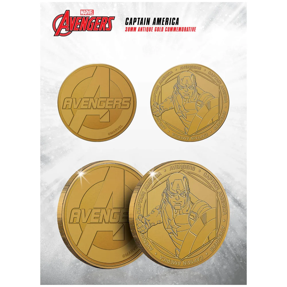 Marvel Captain America Collectible Evergreen Commemorative Coin Image 1
