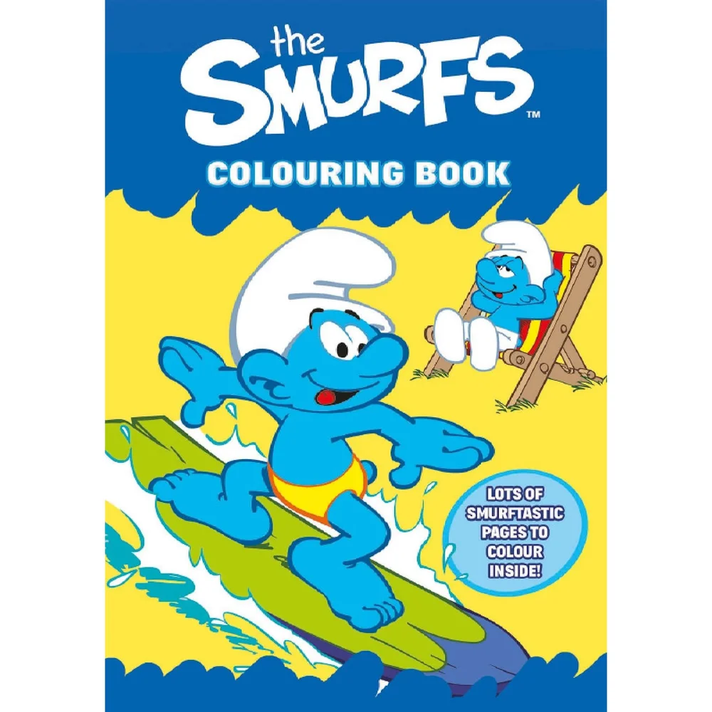 Official Licensed Smurfs Childrens Colouring Book 32 Pages Image 1