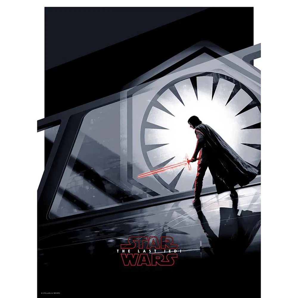 Star Wars The Last Jedi "Kylo Ren" 18x24 Screenprint by Matt Ferguson Image 1