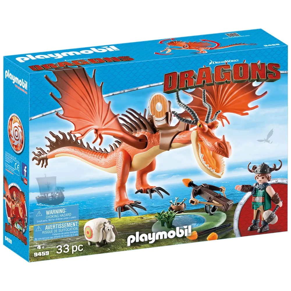 Playmobil DreamWorks Dragons Snotlout and Hookfang (9459) Image 1