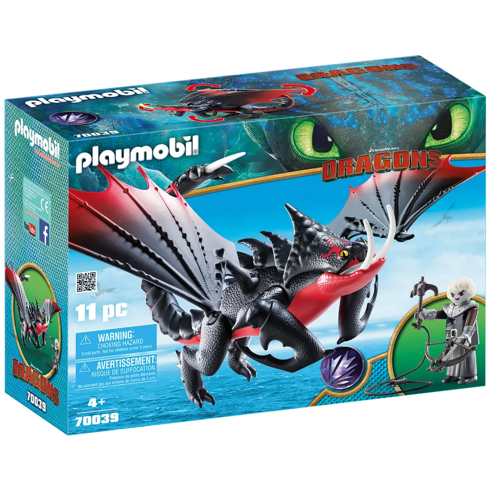 Playmobil DreamWorks Dragons Deathgripper with Grimmel (70039) Image 1