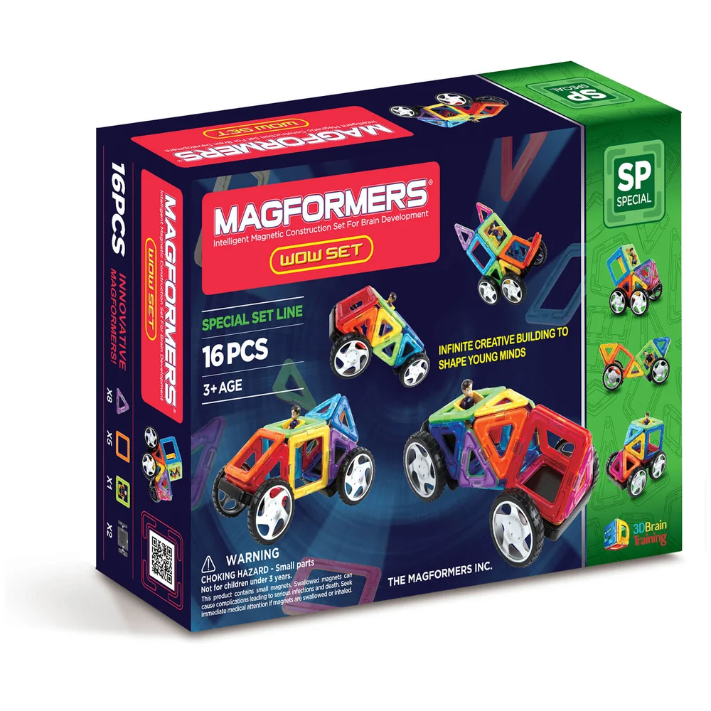 Magformers Wow Set - 16 Pieces Image 1