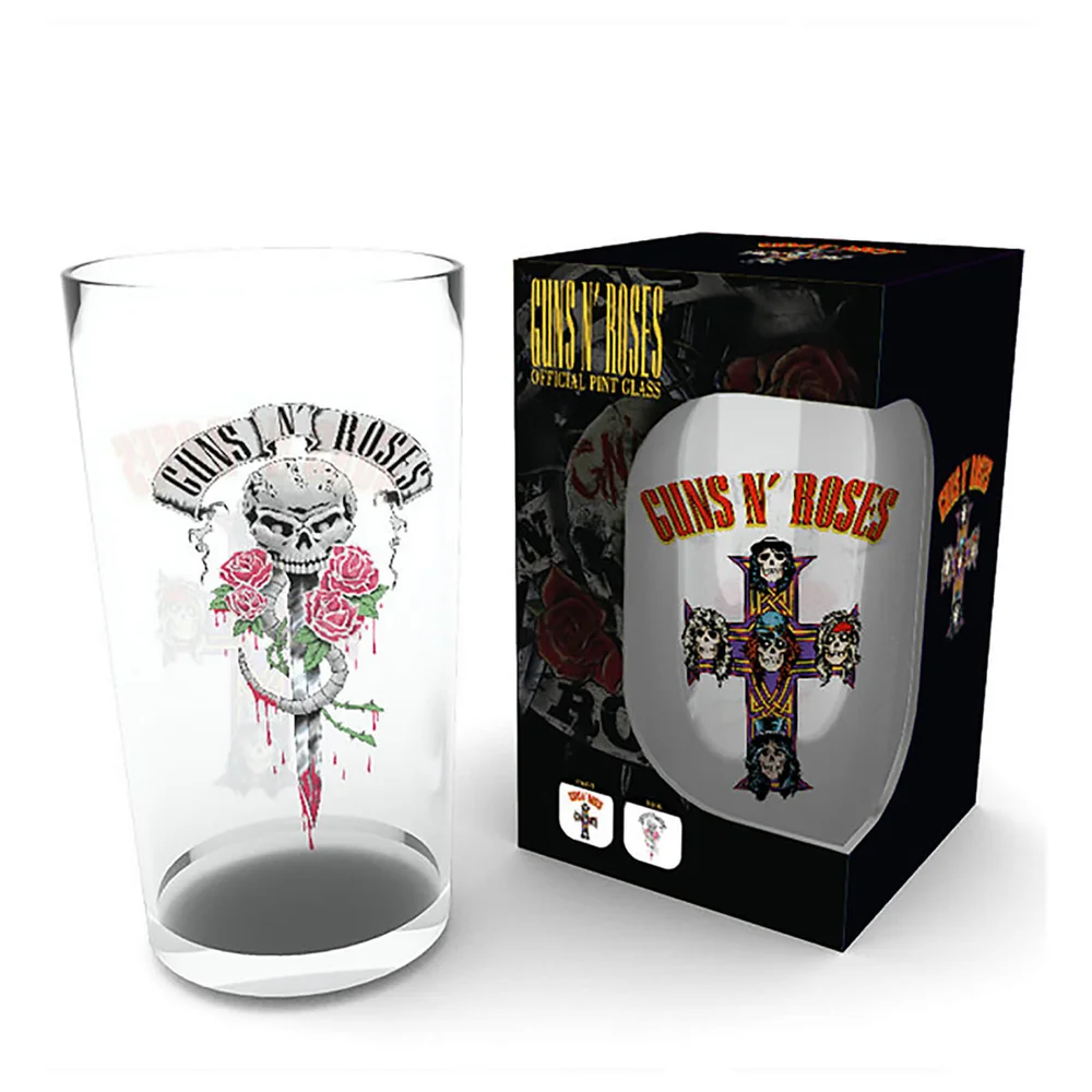 Guns N' Roses Logo Pint Glass Image 1