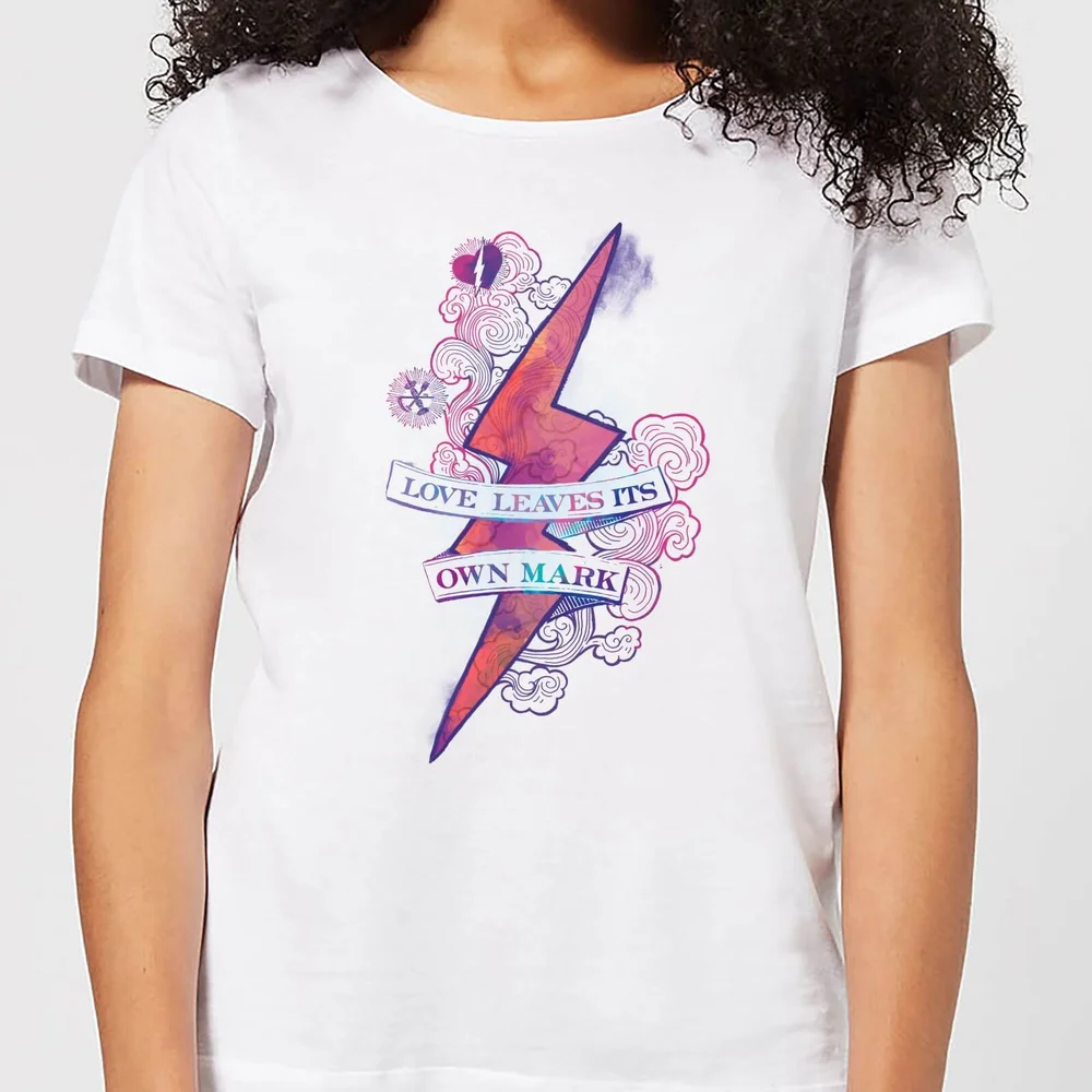 Harry Potter Love Leaves Its Own Mark Women's T-Shirt - White - S Image 1