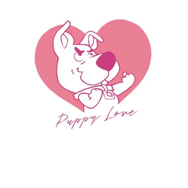 Scooby Doo Puppy Love Women's T-Shirt - White