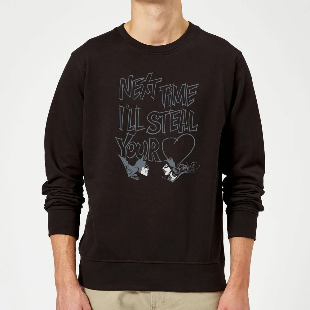 Batman Steal Your Heart Sweatshirt - Black - S Image 1