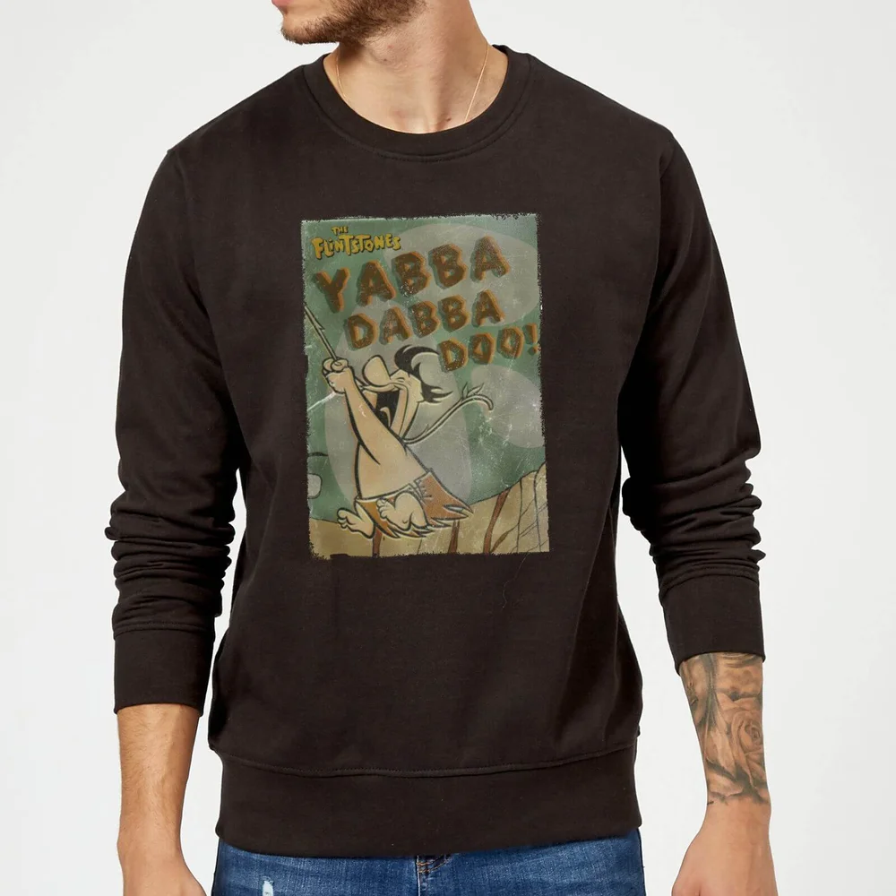 The Flintstones Yabba Dabba Doo! Sweatshirt - Black - S Image 1