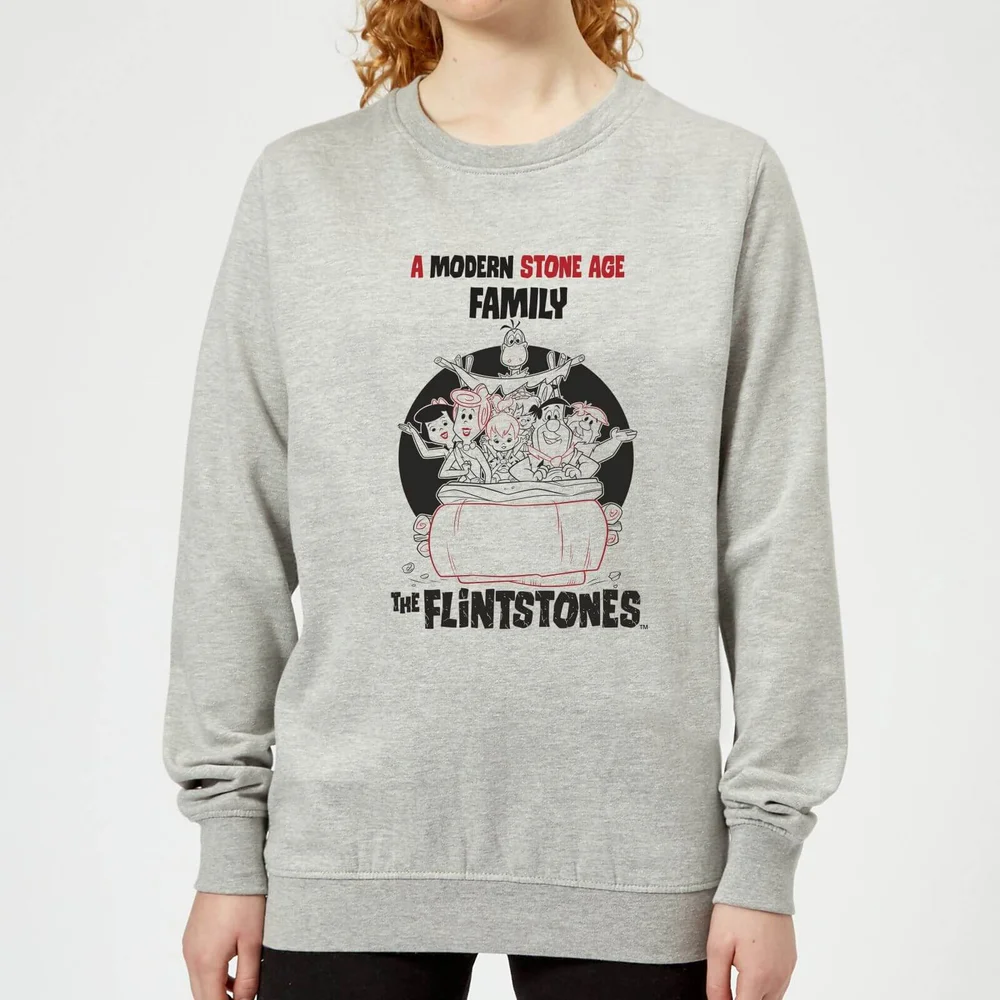 The Flintstones Modern Stone Age Family Women's Sweatshirt - Grey - 3XL - Grey Image 1
