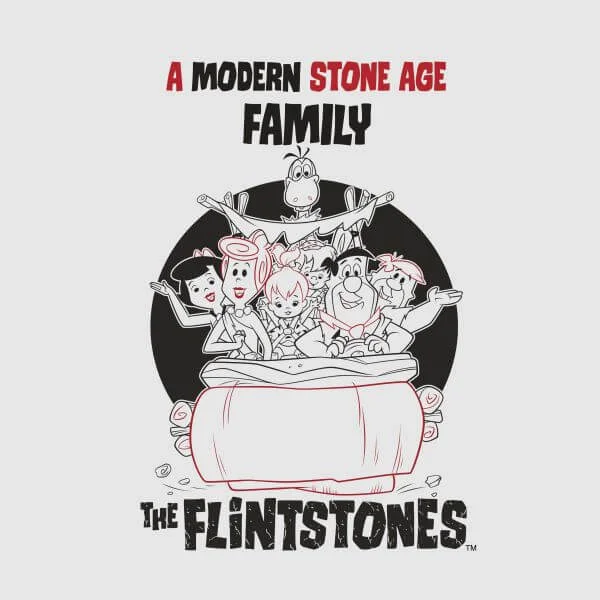 The Flintstones Modern Stone Age Family Women's T-Shirt - Grey