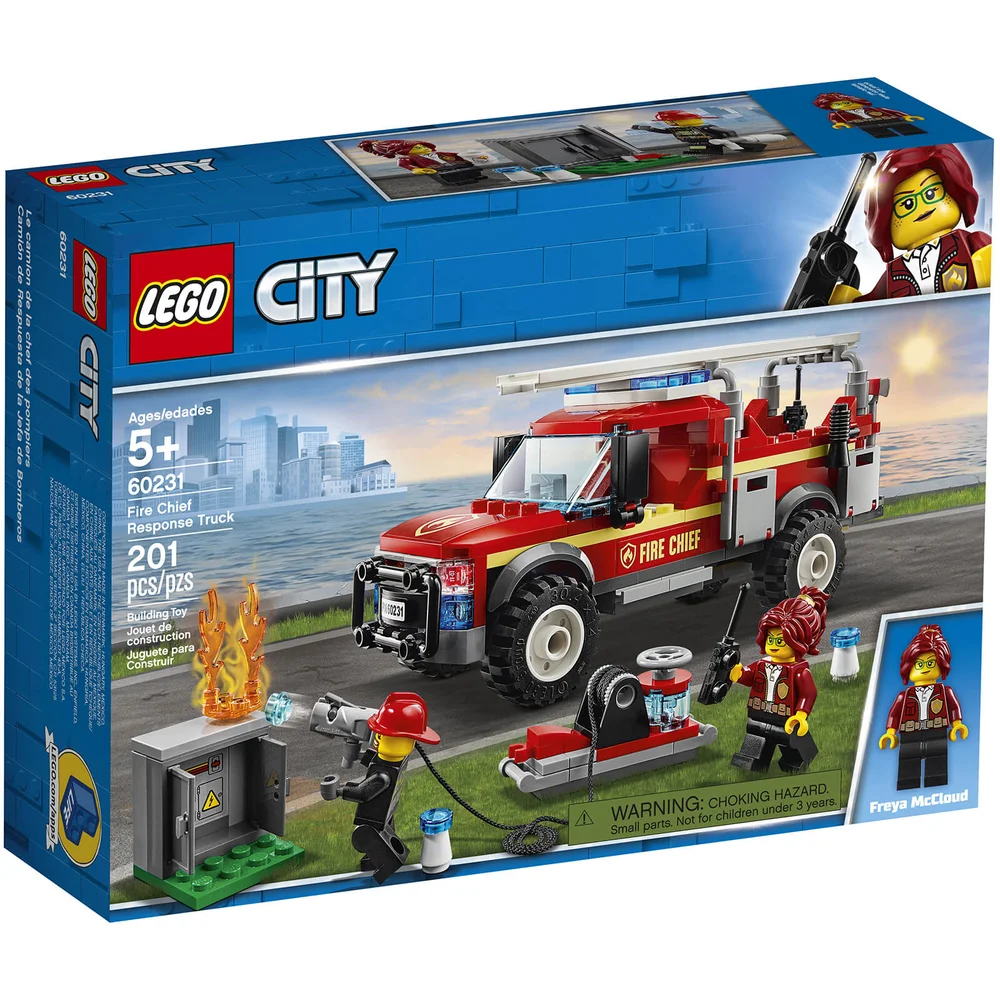 LEGO City: Town Fire Chief Response Truck Building Set (60231) Image 1