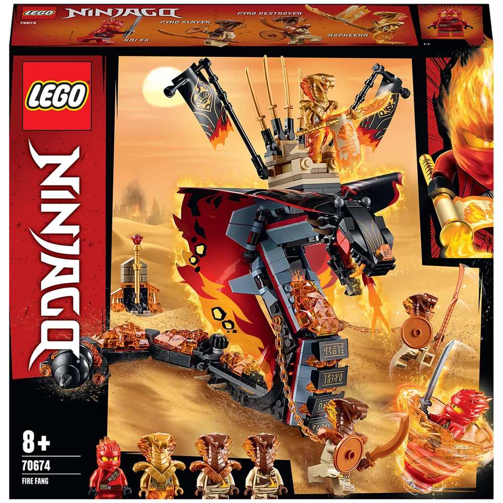 LEGO NINJAGO: Fire Fang Snake Toy for Kids (70674) Image 1
