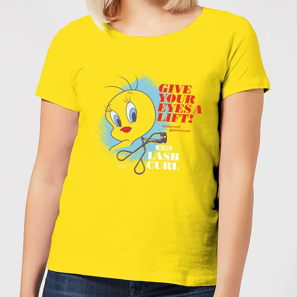 Looney Tunes ACME Lash Curler Women's T-Shirt - Yellow - S Image 1
