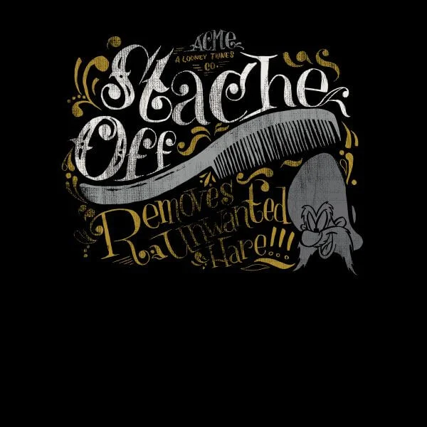 Looney Tunes ACME 'Stache Off Women's T-Shirt - Black