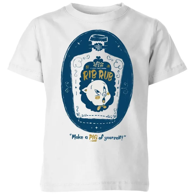 Looney Tunes ACME Rib Rub Kids' T-Shirt - White