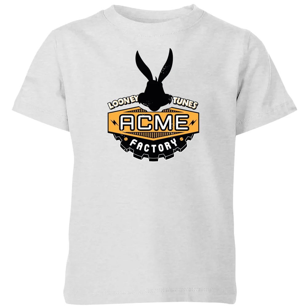 Looney Tunes ACME Logo Kids' T-Shirt - Grey - 3-4 Years Image 1