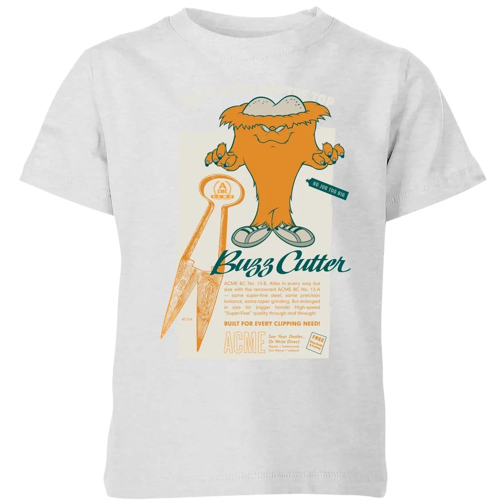 Looney Tunes ACME Buzzcutter Kids' T-Shirt - Grey - 3-4 Years Image 1