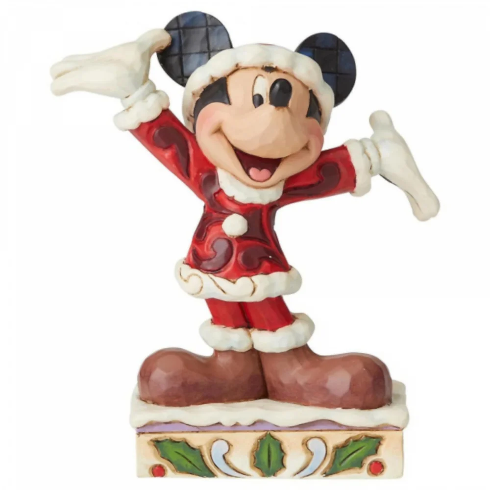 Disney Traditions Tis a Splendid Season (Mickey Mouse Christmas Figurine) Image 1