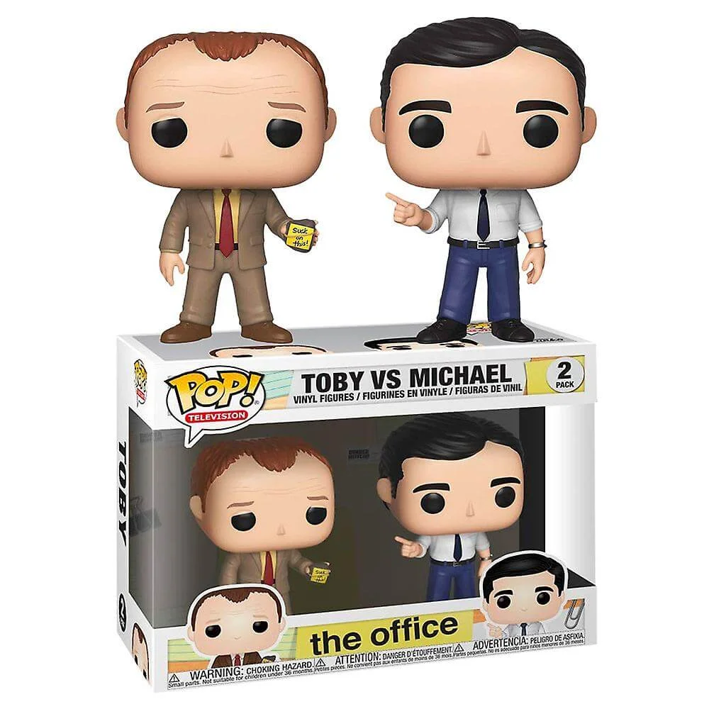 The Office Toby vs. Michael 2 Pack Pop! Vinyl Figure Image 1