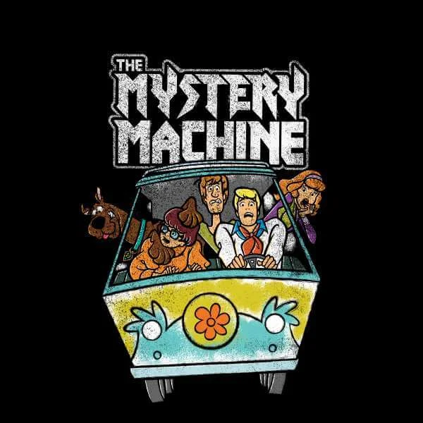 Scooby Doo Mystery Machine Heavy Metal Sweatshirt - Black