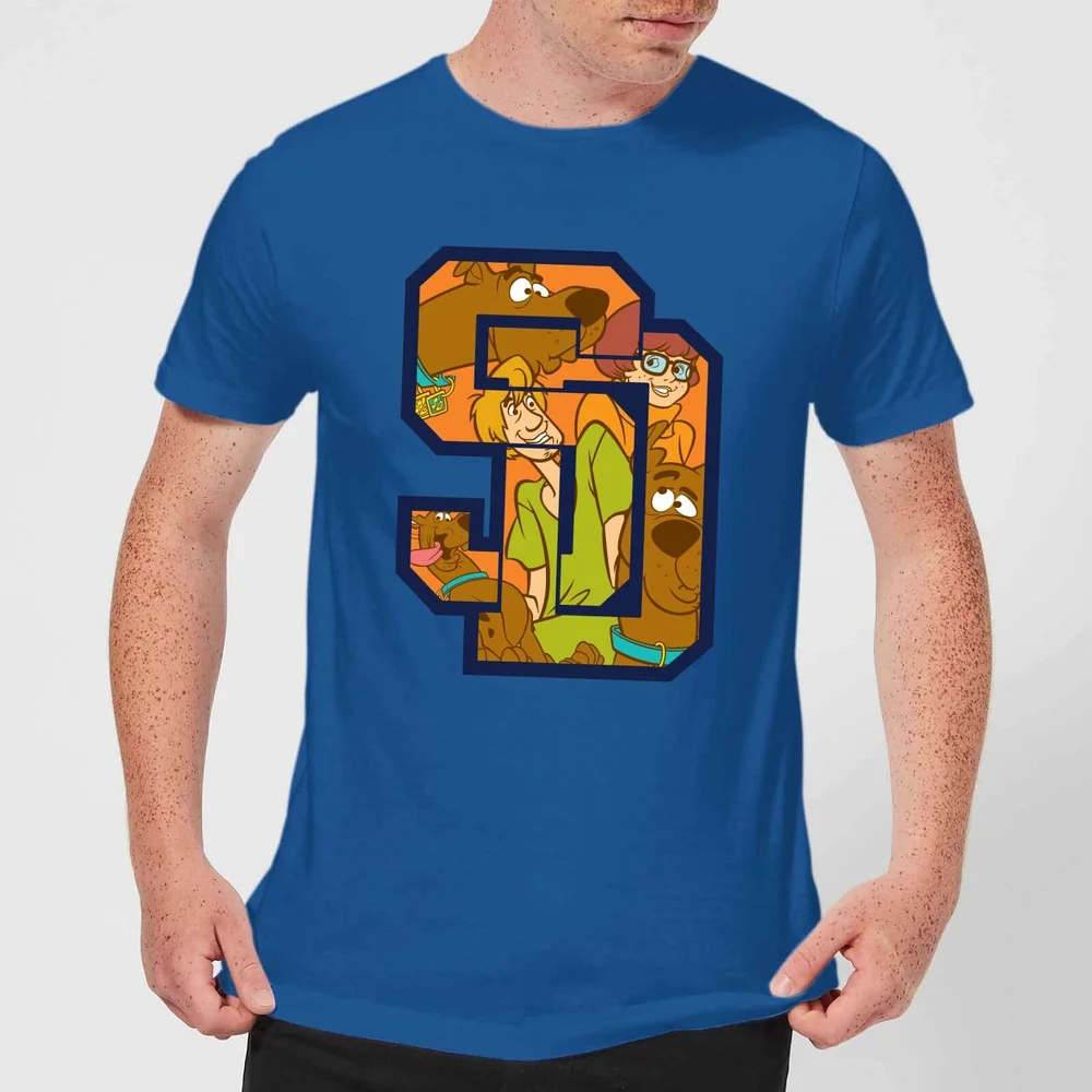 Scooby Doo Collegiate Men's T-Shirt - Royal Blue - S Image 1