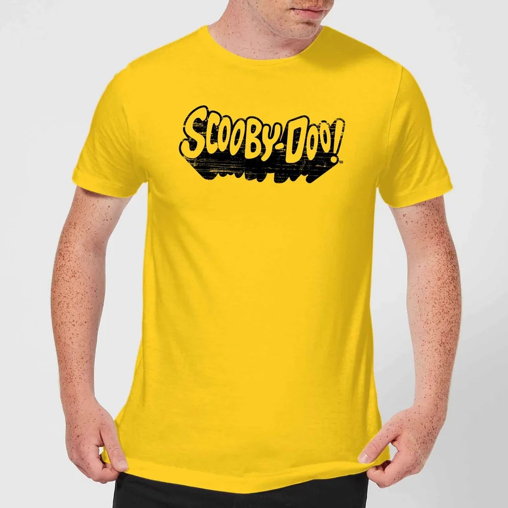 Scooby Doo Retro Mono Logo Men's T-Shirt - Yellow - S Image 1