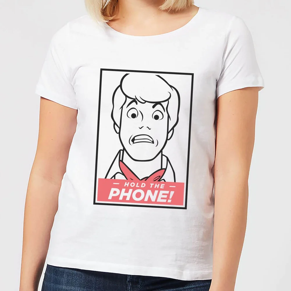 Scooby Doo Hold The Phone Women's T-Shirt - White - S Image 1