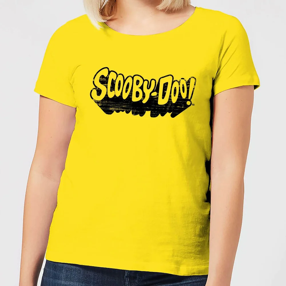 Scooby Doo Retro Mono Logo Women's T-Shirt - Yellow - S Image 1