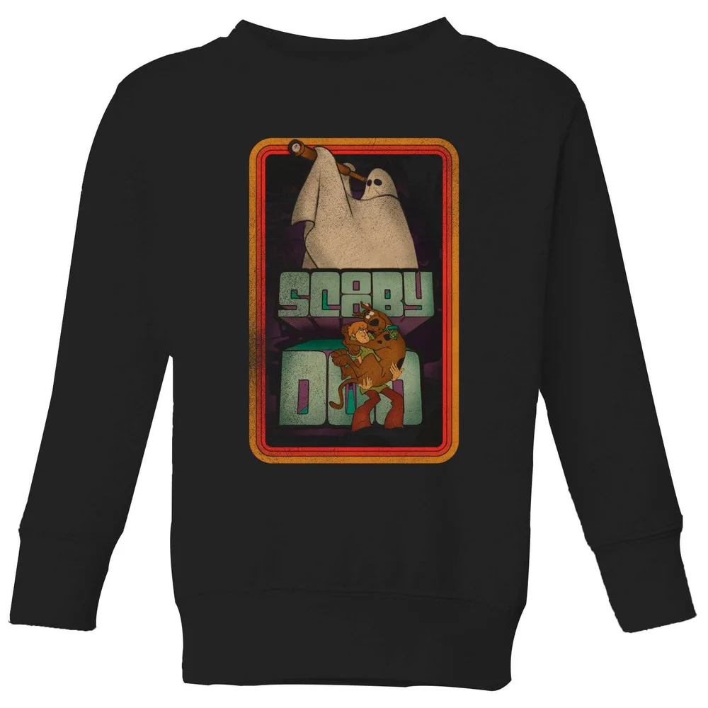 Scooby Doo Retro Ghostie Kids' Sweatshirt - Black - 3-4 Years Image 1