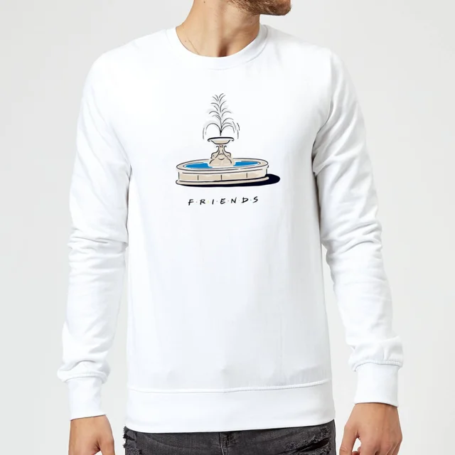 Friends Fountain Sweatshirt - White
