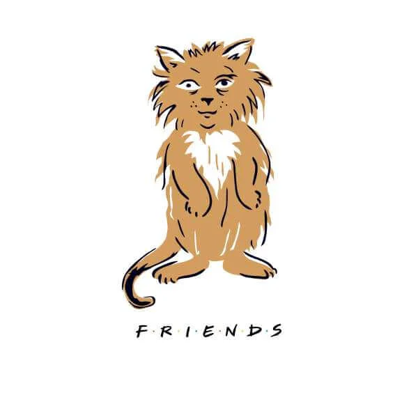 Friends Smelly Cat Sweatshirt - White