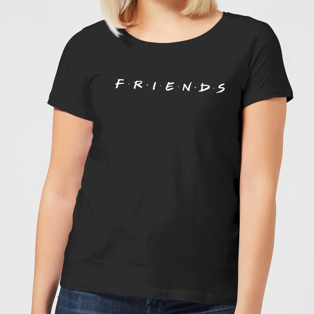 Friends Logo Contrast Women's T-Shirt - Black - XS Image 1
