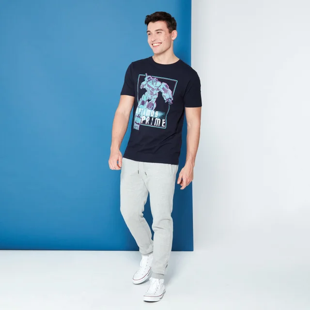 Transformers Optimus Prime Neon T-Shirt - Navy